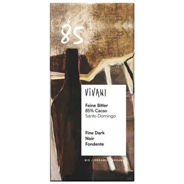 Vivani Feine Bitter mit 85% Cacao 80g Tafel