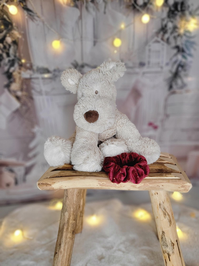 Chouchou rouge et doré 🎁