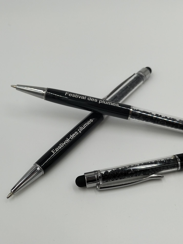 Stylo embout tactile noir