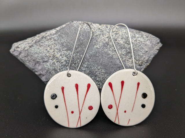 Boucles d'oreilles en céramique