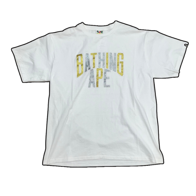Bape Glitter Font Tee - XXL