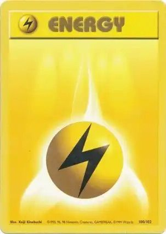 Lightning Energy - 100/102 (Base Set Unlimited)