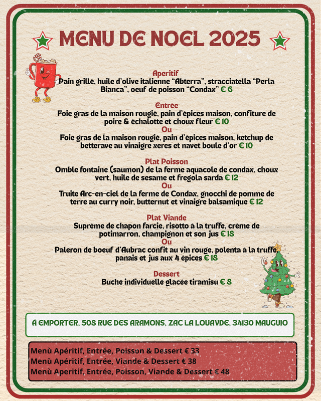 Menù de Noel 2025