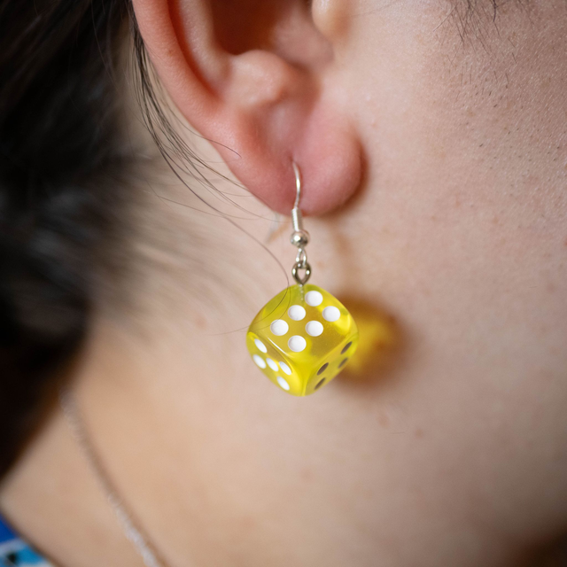 Boucle d'Oreille Dés