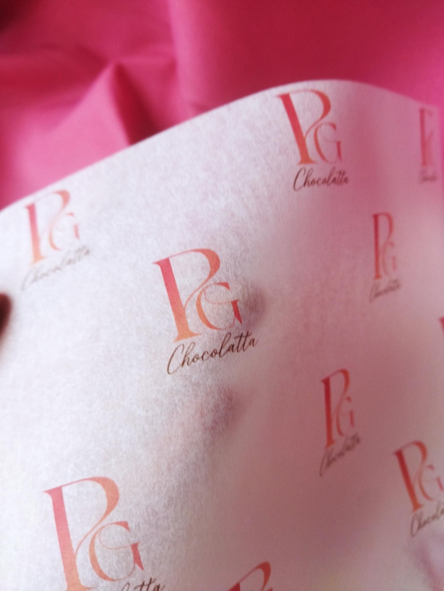 50 hojas papel mantequilla impreso 21x30 cm 