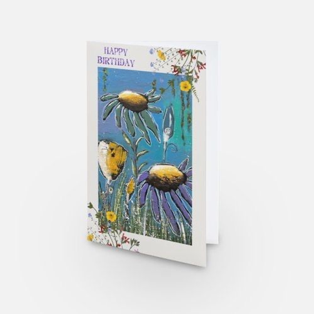 Cartolina doppia Happy Birthday