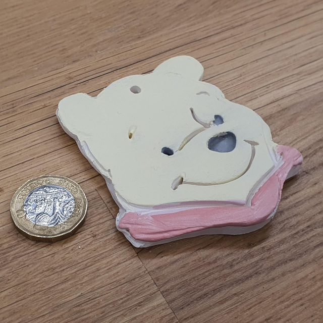 Pooh Bear (Winnie the Pooh) head matte decoration