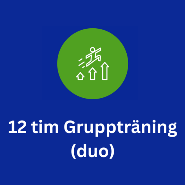 12 tim Gruppträning (duo)