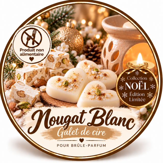 Galet de cire - Nougat Blanc
