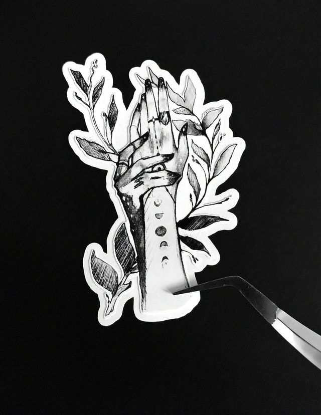 Witch Hands waterproof sticker
