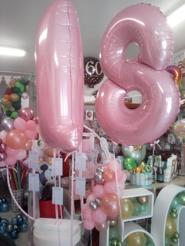 Palloncini numero a partire dai 13.00 compreso base