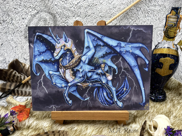 Palefroi céléste 21X30cm