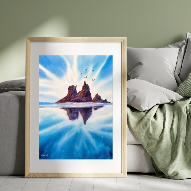 Volando sobre Benijo - 31x41cm