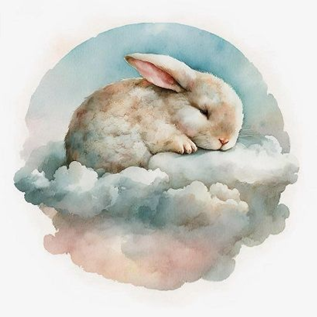 Sleeping Bunny Coaster