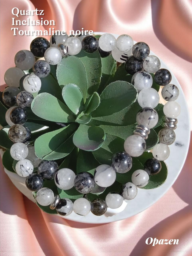 Bracelets Quartz Tourmaline noire