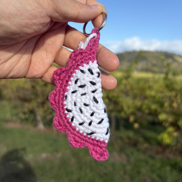 Dragon Fruit Fidget Keychain