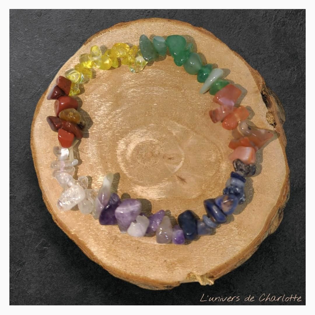 Bracelet "7 chakras" baroque BR-227