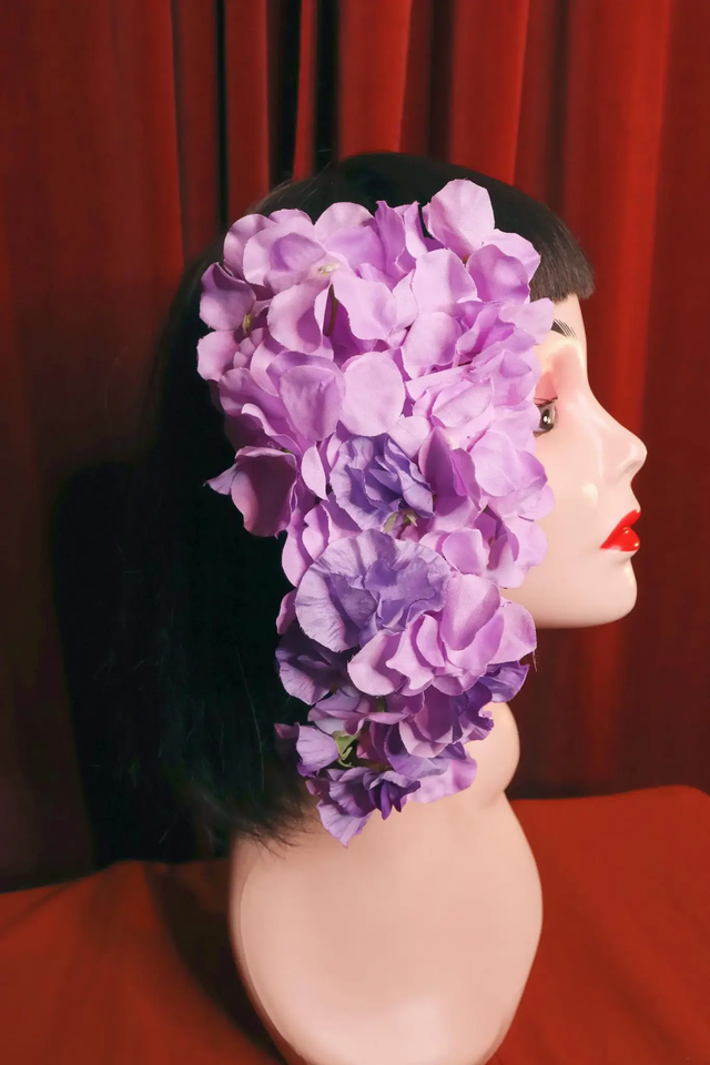 Hair flowers • Violet waterfall
