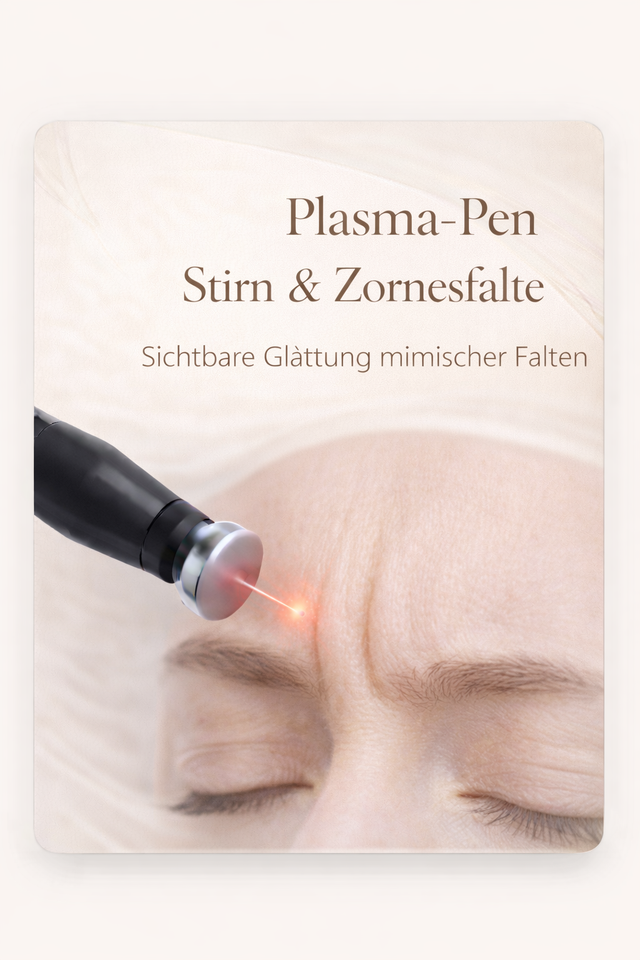 Stirn -& Zornesfalte Plasma-Pen Behandlung