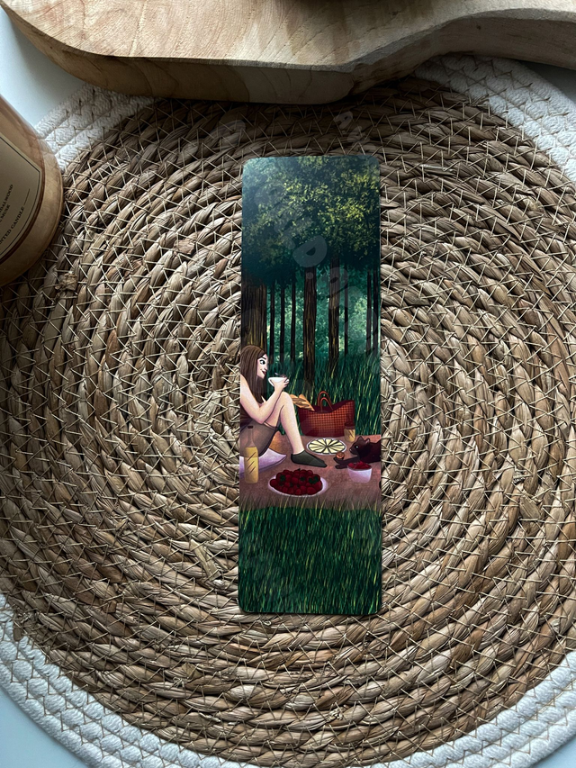 Marque-Page - Pique nique dans les bois