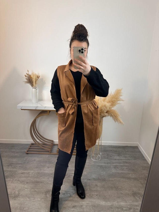 Gilet bronze sans manches