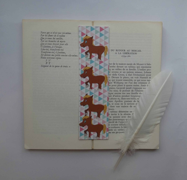 Un marque-page de chevaux