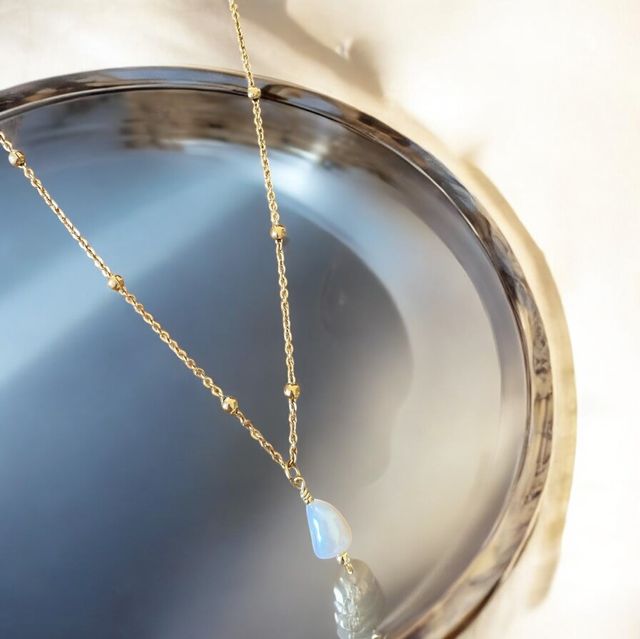 Collier pendentif perle d’Eau Douce