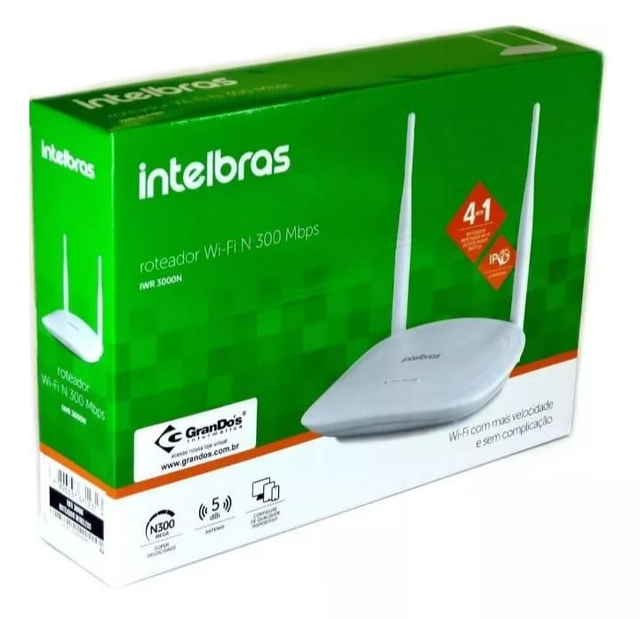 Roteador Wi-fi IWR 1000N/ 150 MBPS INTELBRAS