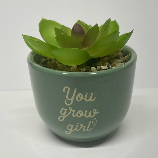 Cute Plant Pot - You Grow Girl 