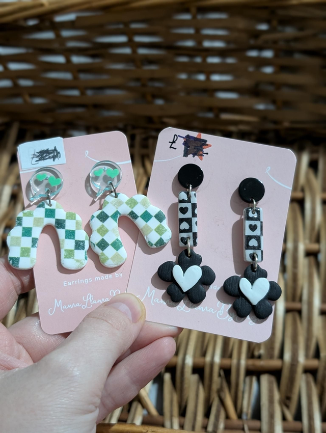 Polymer clay earrings  3