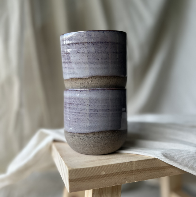 Cappuccinobecher Set "purple dawn"