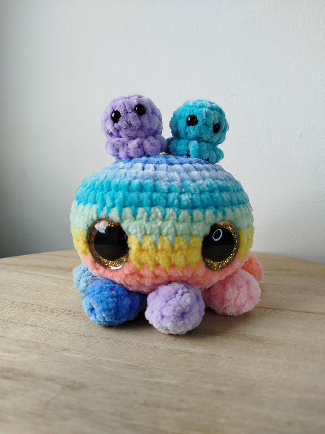 La pieuvre et ses bébés