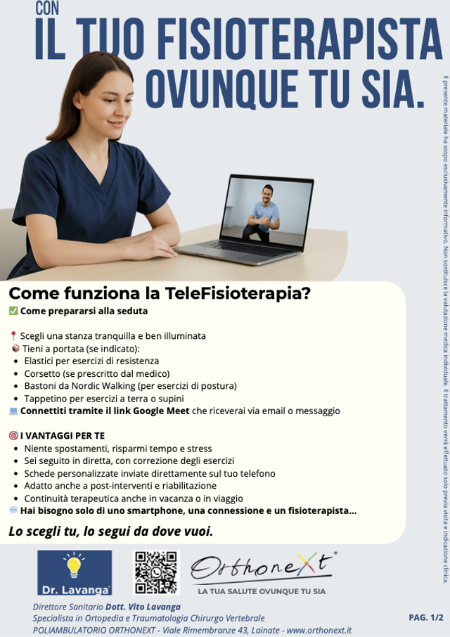 Telefisioterapia - Fisioterapia in casa 