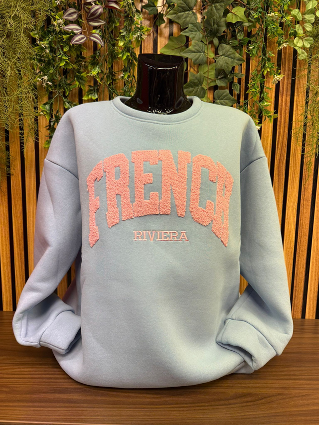 Sweater FRENCH - Blauw
