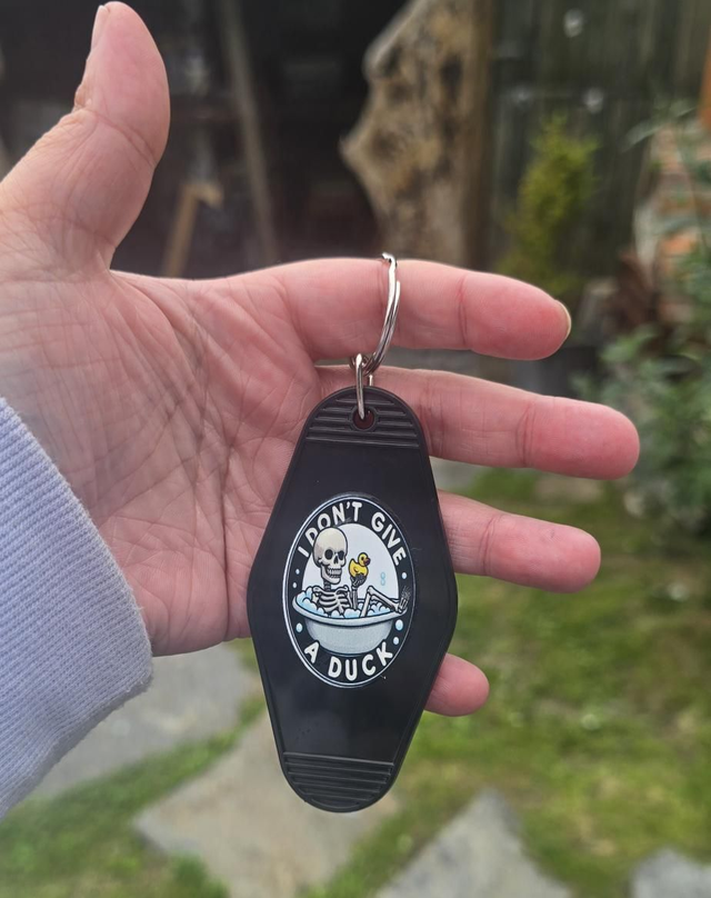I Don’t Give a Duck Keyring