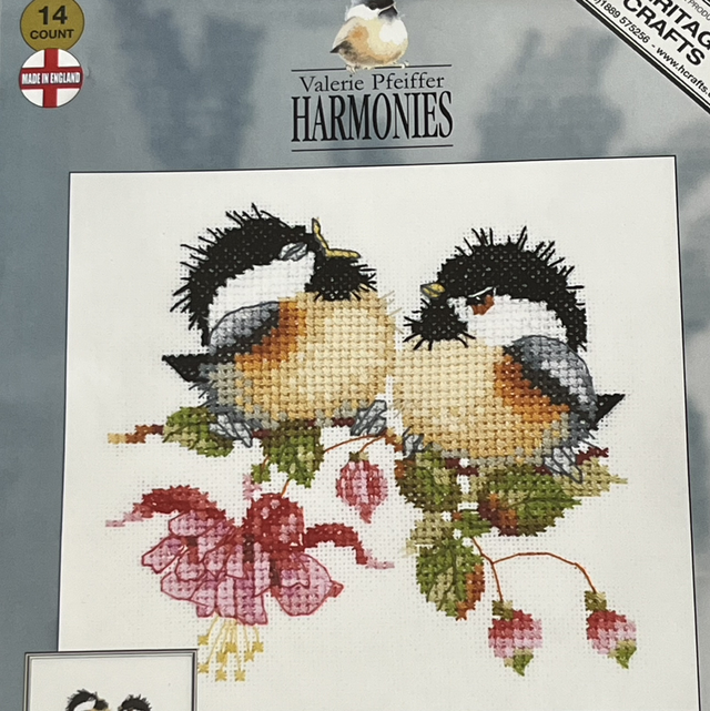 Heritage Crafts ~ Counted Cross Stitch Kit ~ Fuchsia Chick-Chat