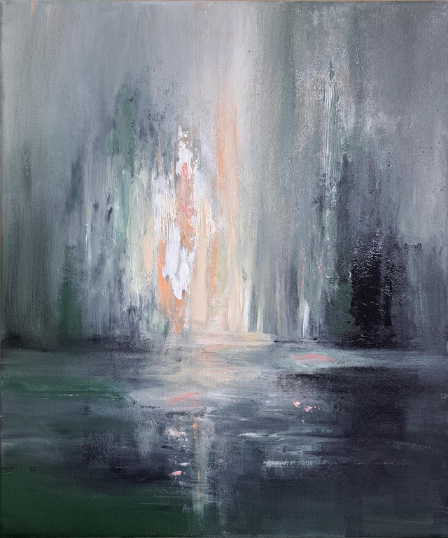 Akryylimaalaus 46 × 55