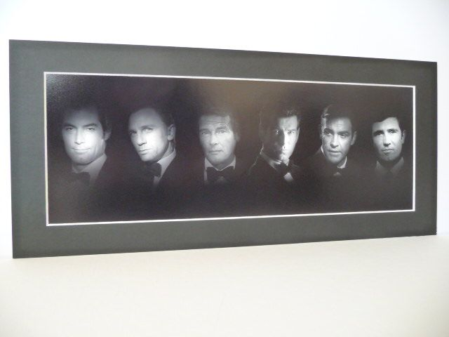James Bond Black &amp; White Print