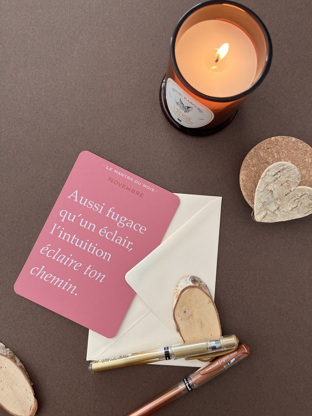 Carte de vœux &quot;Mantra&quot; novembre