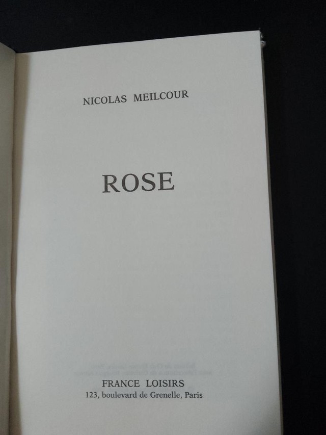 Rose, Nicolas Meilcour