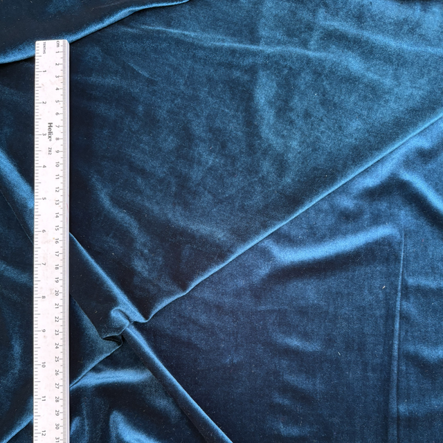Teal Stretch Velvet