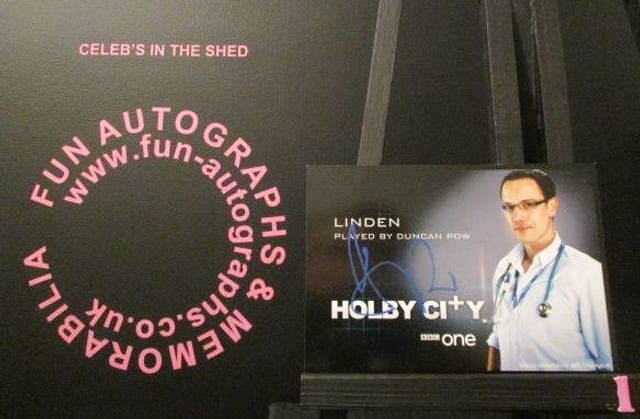 Duncan Pow (Linden) Authentic Autographed Holby City 6x4 Cast Card (1)