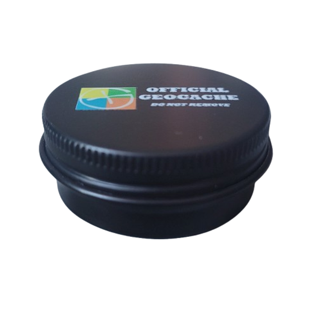 Cache "Tin" magnétique - Ronde noir