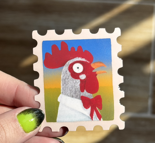 Elegancki Kogut Znaczkowy 🐓