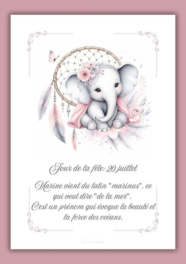 📚 Papeterie - Affiches personnalisées Éléphant