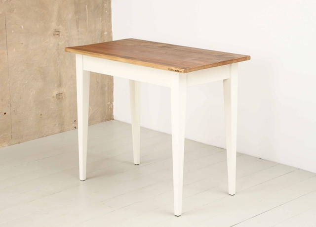 UNIK Tischchen Altholz 90 x 50 cm, kittweiß 