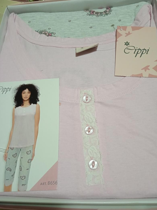 Pigiama Donna Pantaloni Pescatore Calibrato 