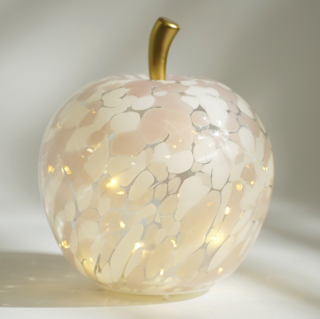 SIMONA b/pomme blanc/rose 22cm leds usb