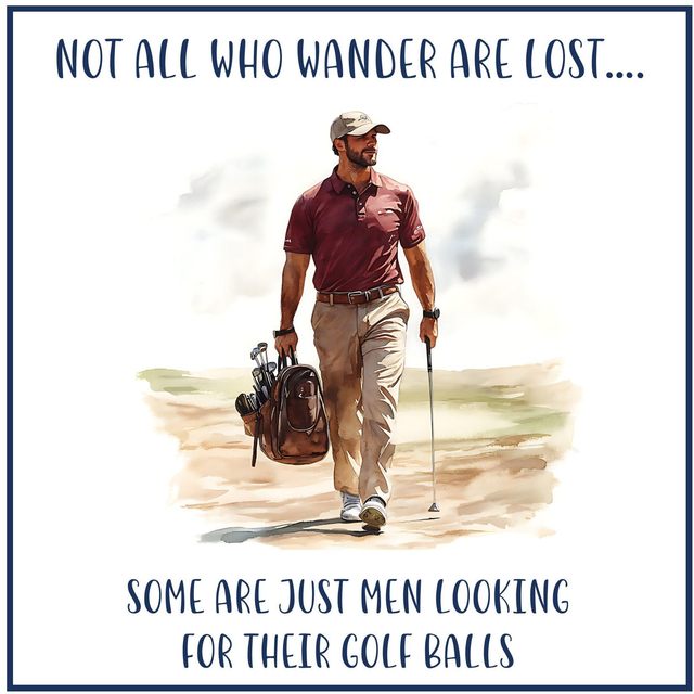 103 - GIGGLE CARD S - GOLF BALLS MEN