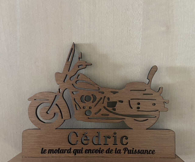 Découpe laser spécial motard